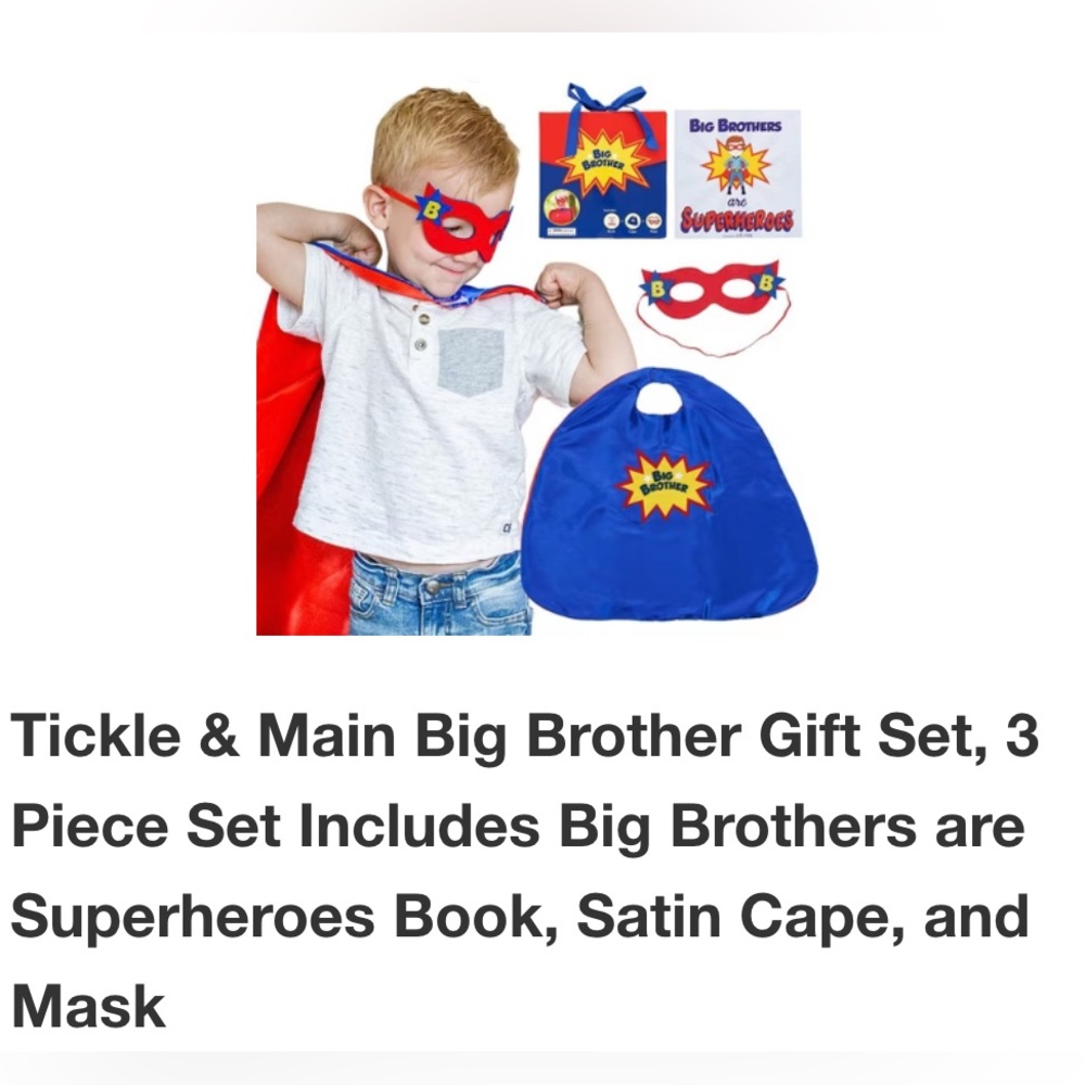 Big Brother Superhero Costume Gift
